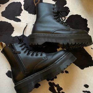 matte black doc martens